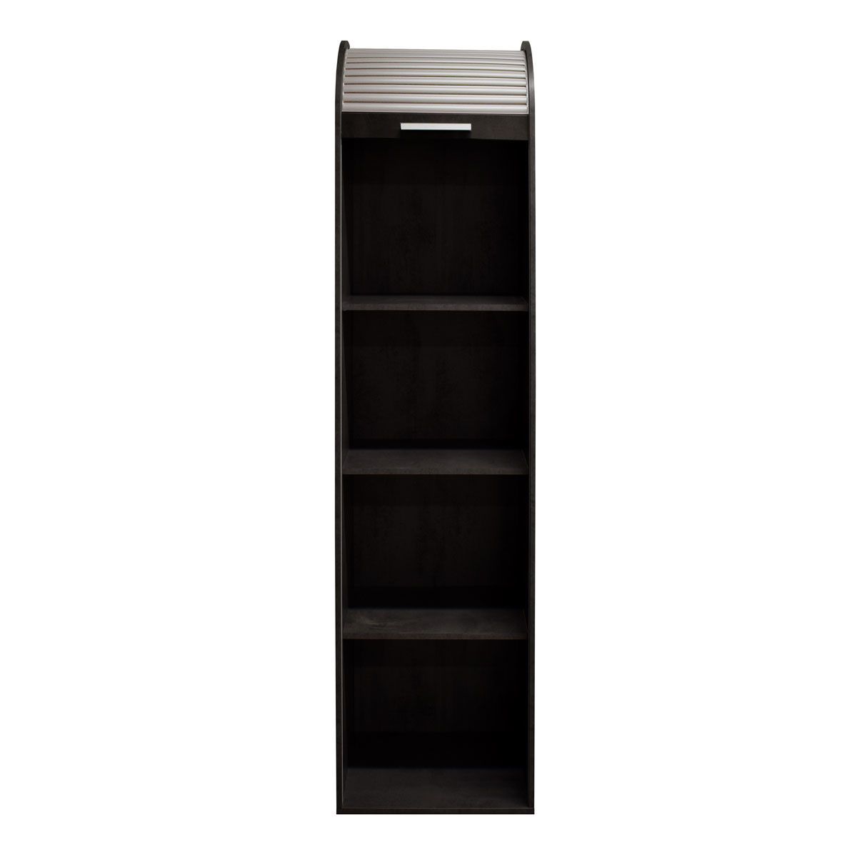 Mäusbacher Jalousieschrank 46x192x44 cm schwarzstahl / weiß
