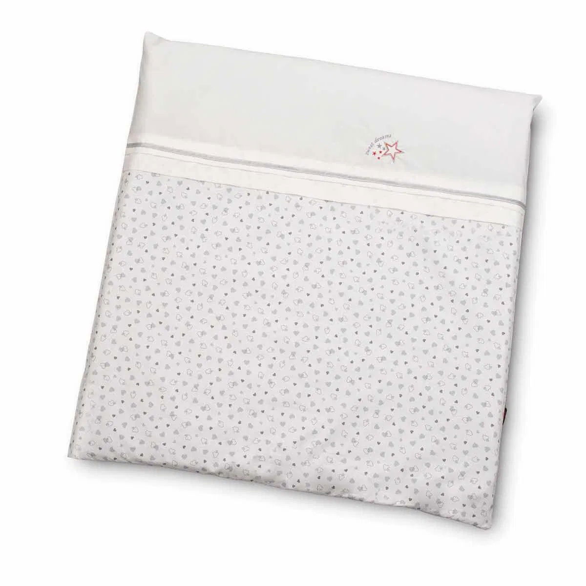 Hartan Kinderbettwäsche 35/40 & 80x80, Farbe 400 grey hearts