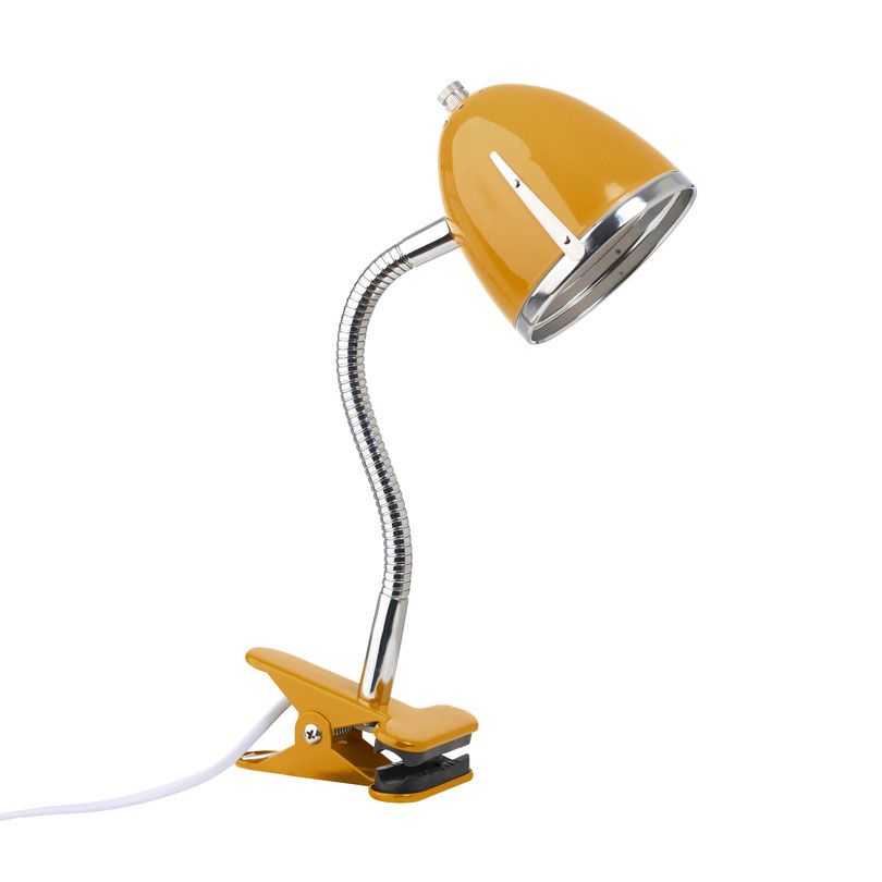 LIFETIME Klemmleuchte bronze/Chrome flexibler Hals - max. 40 W
