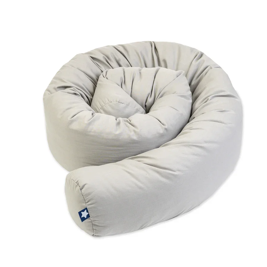 Zöllner Nestchenschlange uni taupe Länge 180 cm - für alle Betten geeignet