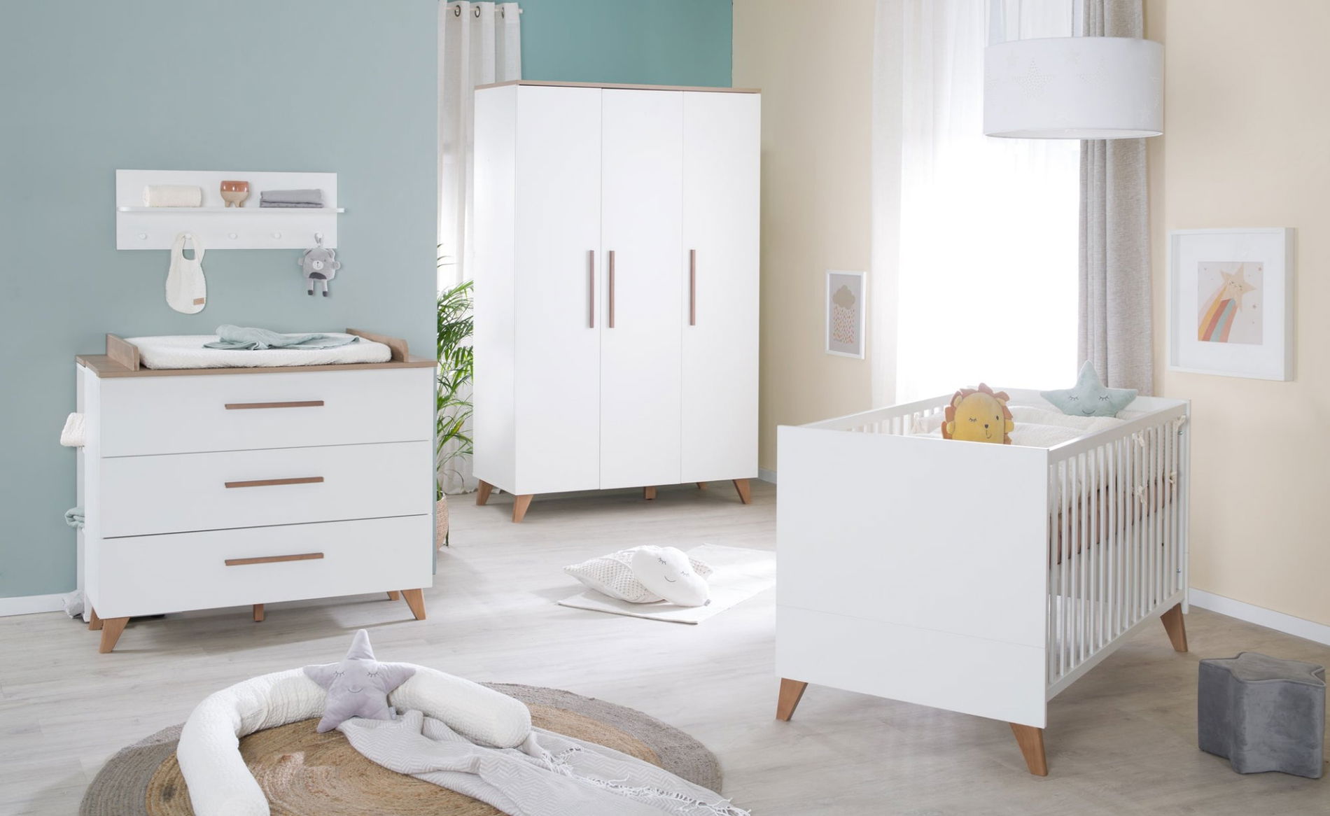 Roba Ole Kinderzimmer 3T Weiß/Eiche
