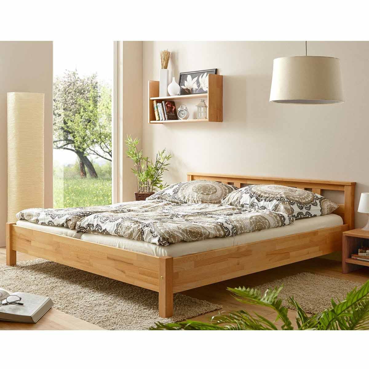 Ticaa Merci Einzelbett Buche bio geölt 140 x 200cm Massivholz