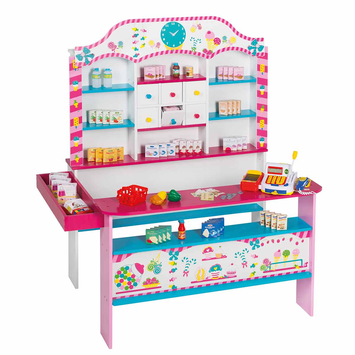 Roba Candyshop aus Holz 100-teiligem Zubehör inkl. Kasse