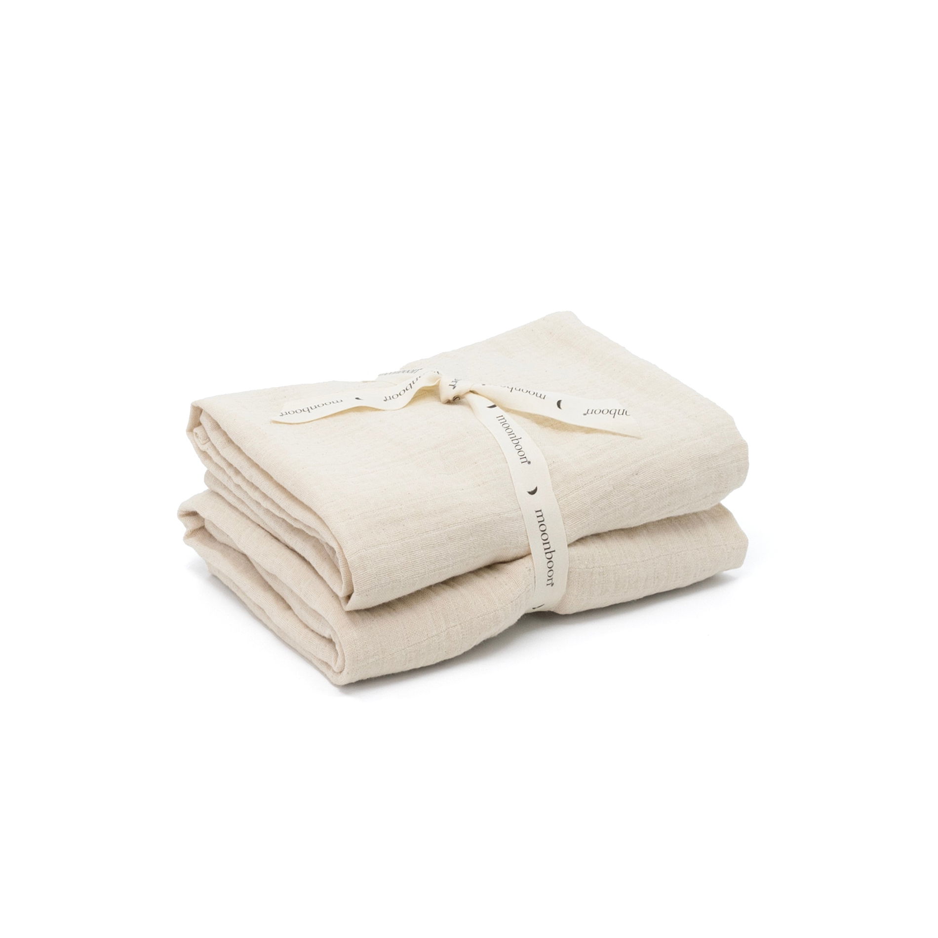 Moonboon Mulltücher Nature 2er Pack