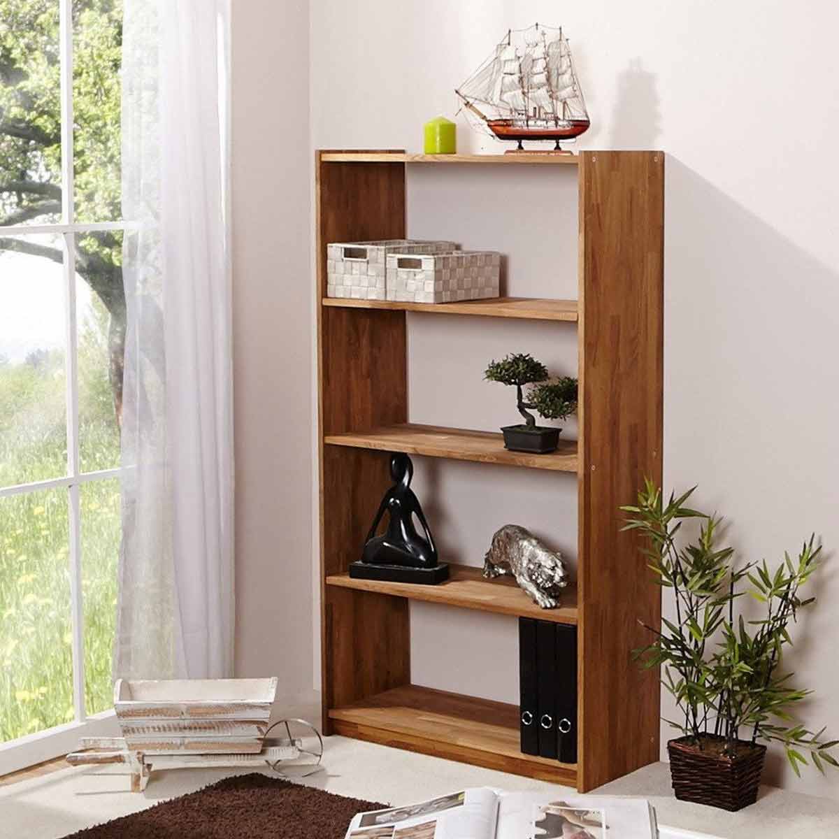 Ticaa Standregal 145 cm Eiche massiv Natur
