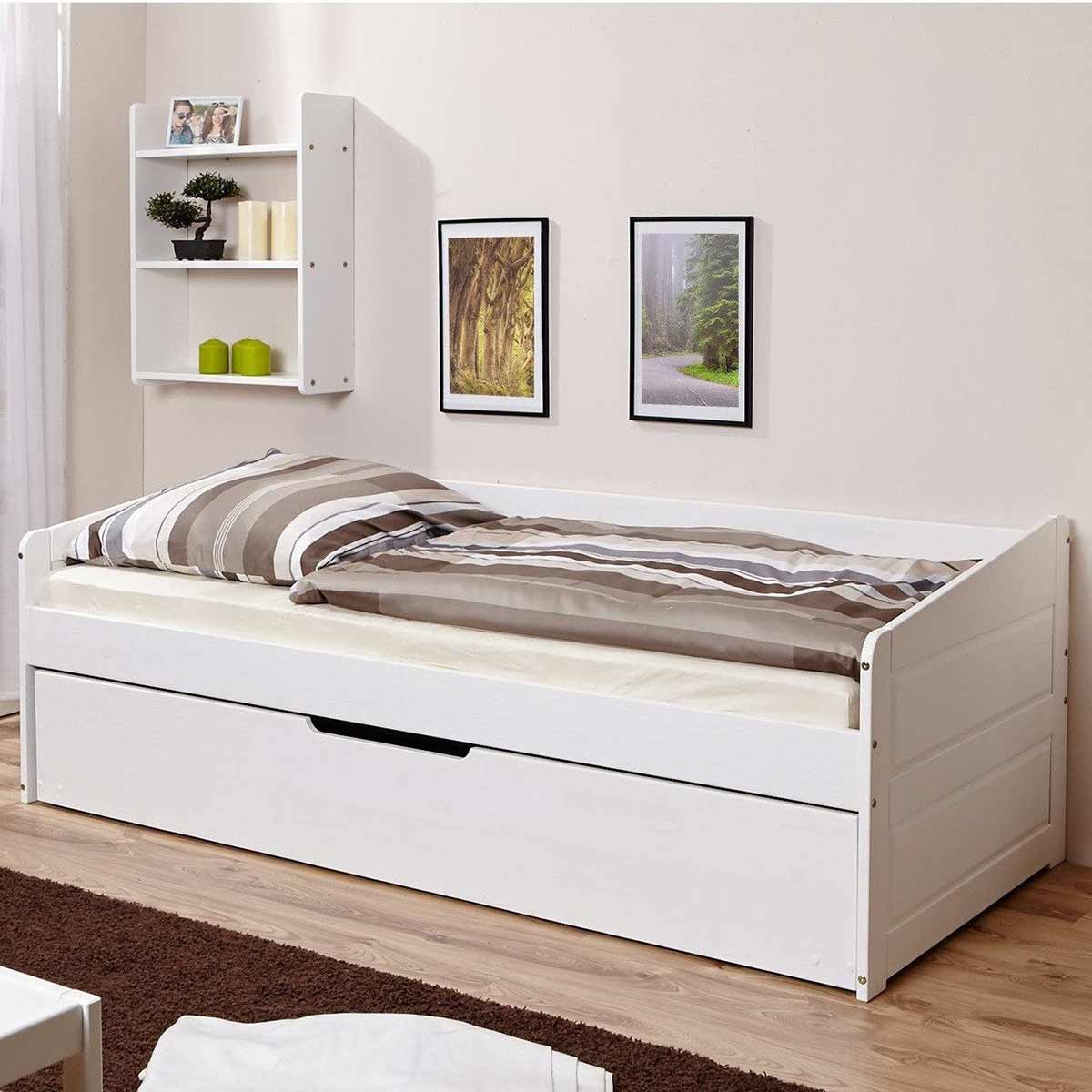 Ticaa Sofabett Micki mit Zusatzbett Massivholz - 90x200 cm