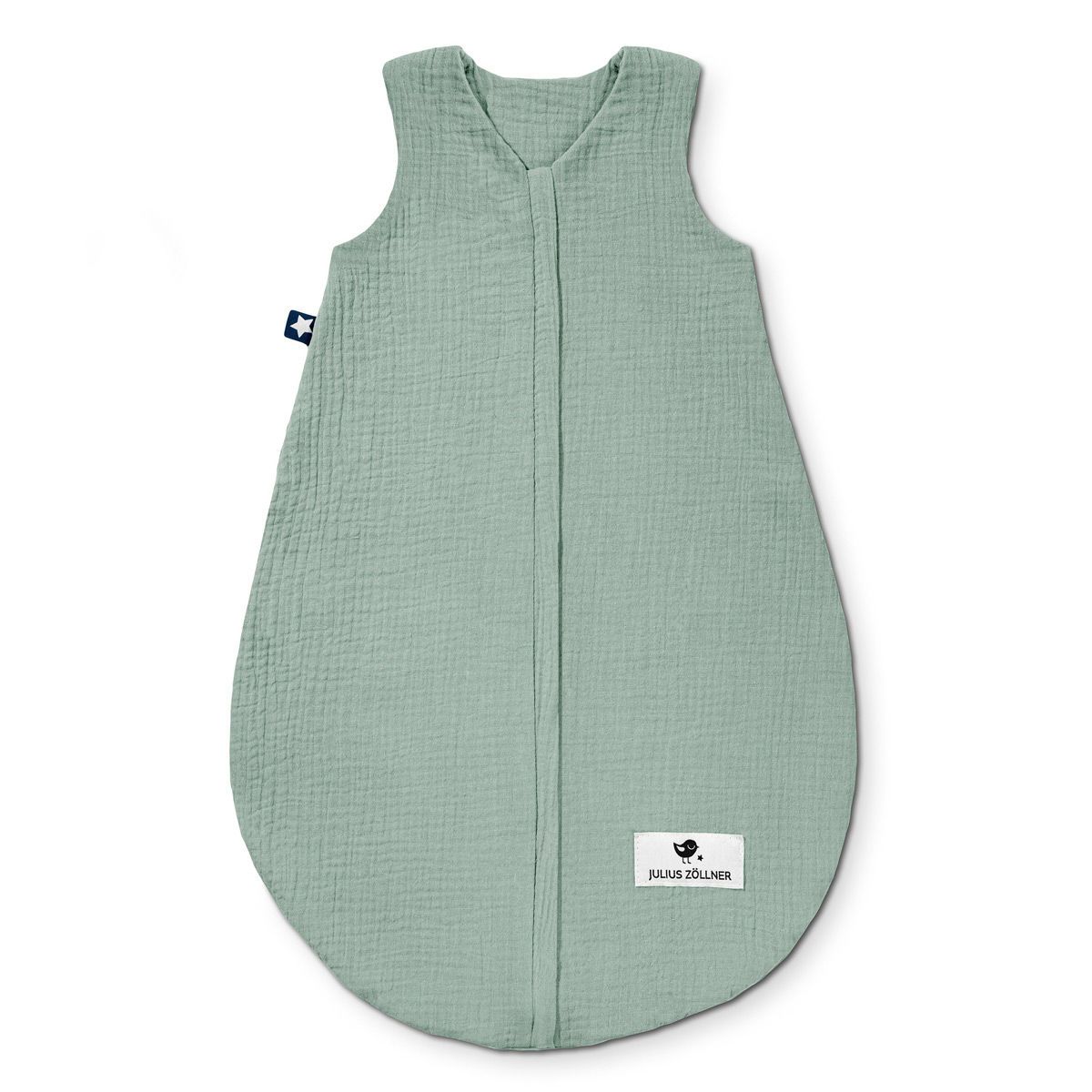 Zöllner Sommerschlafsack Musselin grün Baumwolle - Größe wählbar ( Größe: 56 cm)