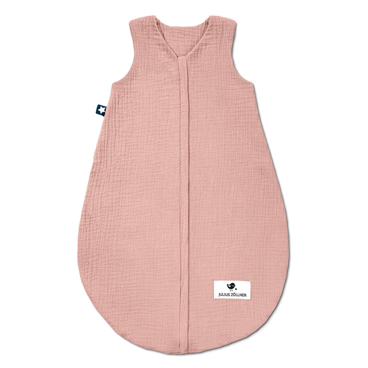 Zöllner Sommerschlafsack Musselin dusty rose Baumwolle - Größe wählbar