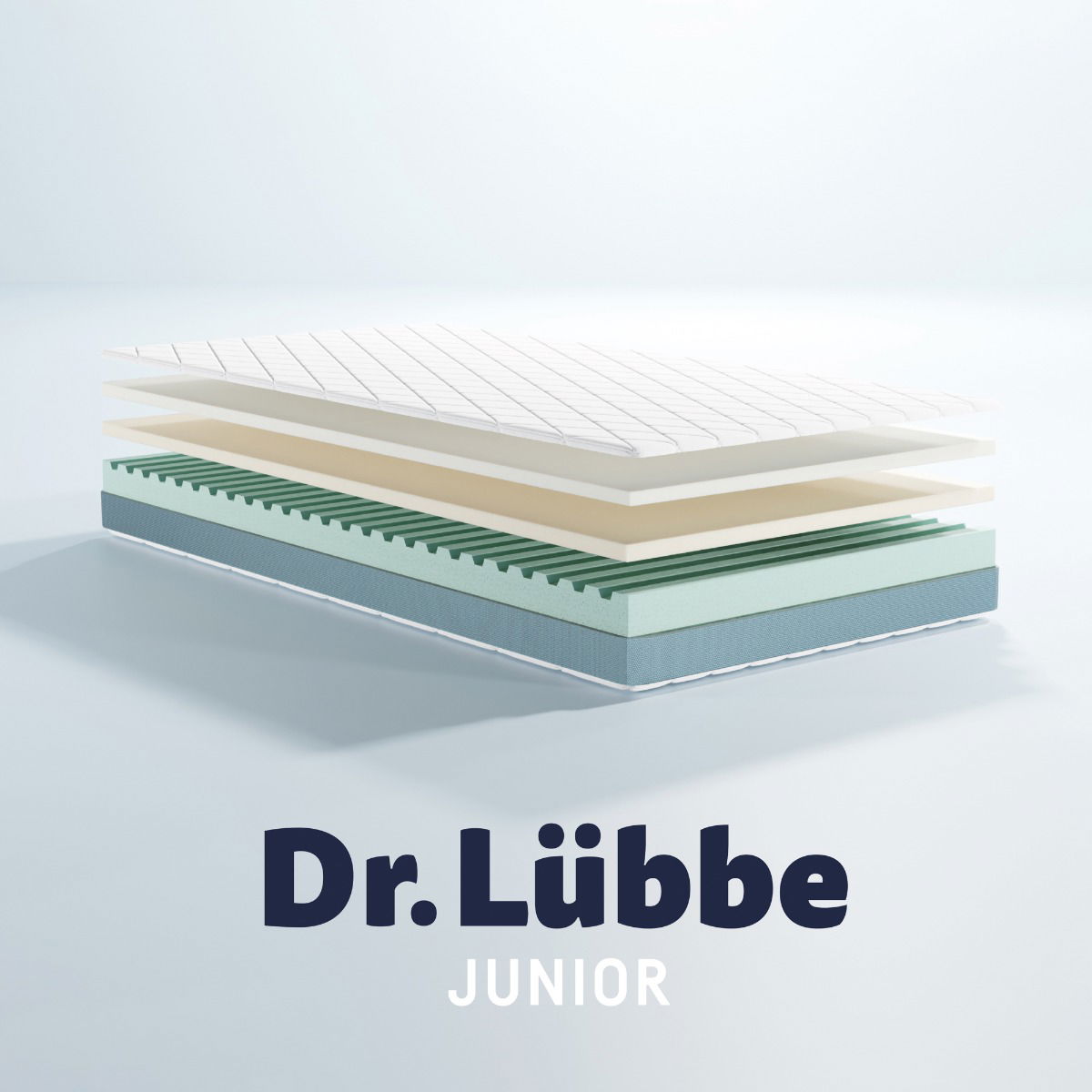 Zöllner Dr. Lübbe Junior Matratze 120 x 200 cm 3-Schicht-Matratze mit TENCEL©-Bezug