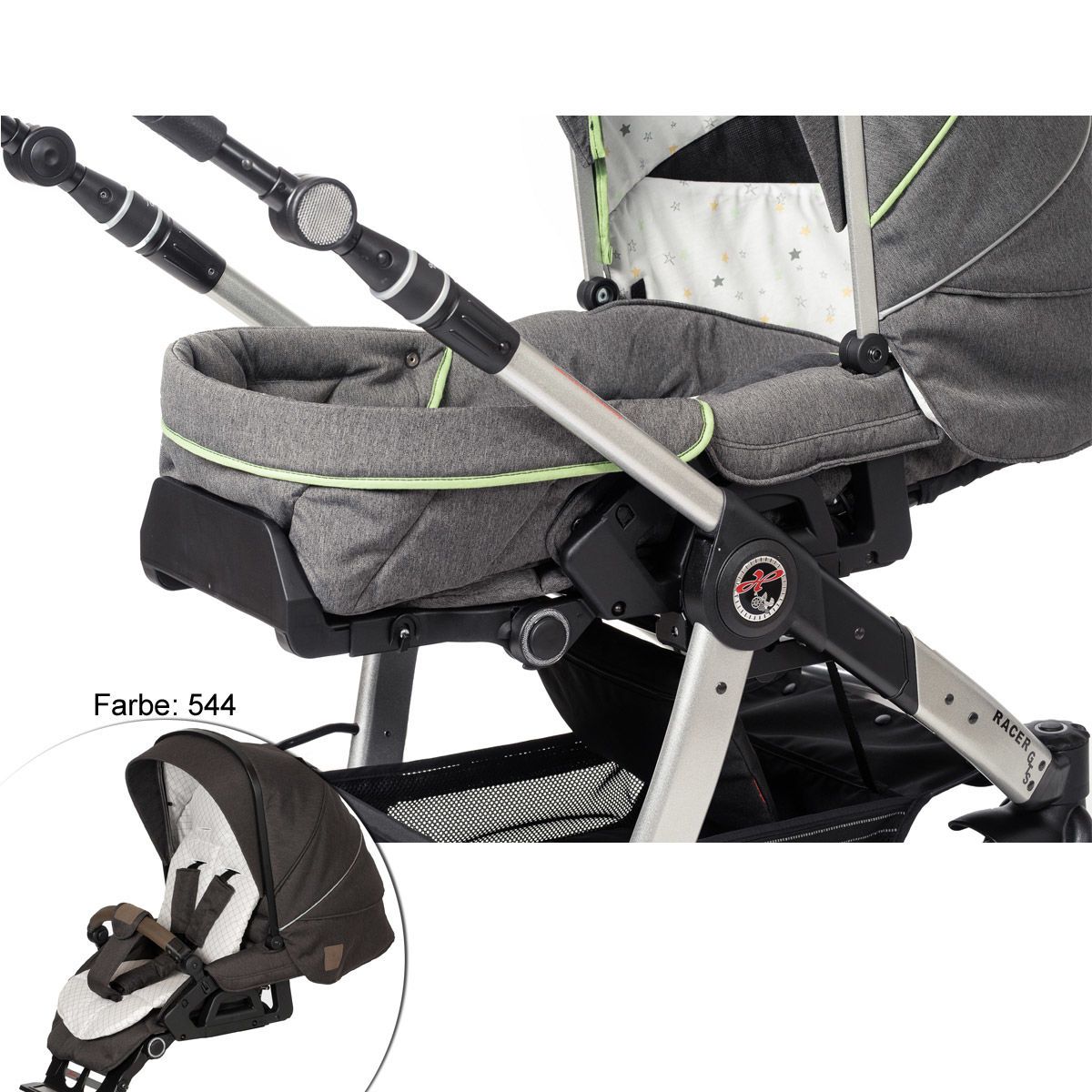 Hartan Verlängerungsteil 544 frost grey bellybutton Hartan Topline S/X, RacerGTS, Vip GTS