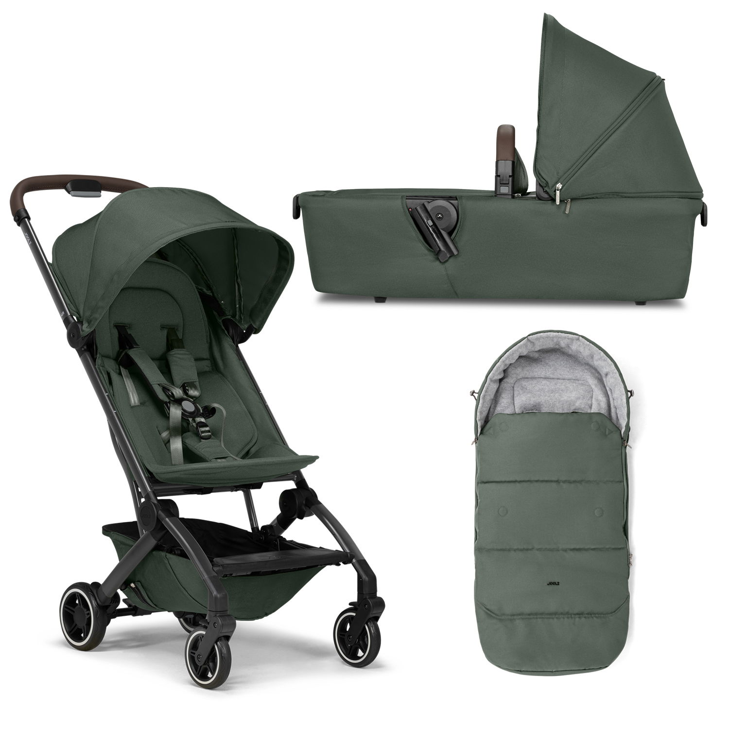 Joolz Aer+  3 in 1 Kinderwagen Set Forest green
