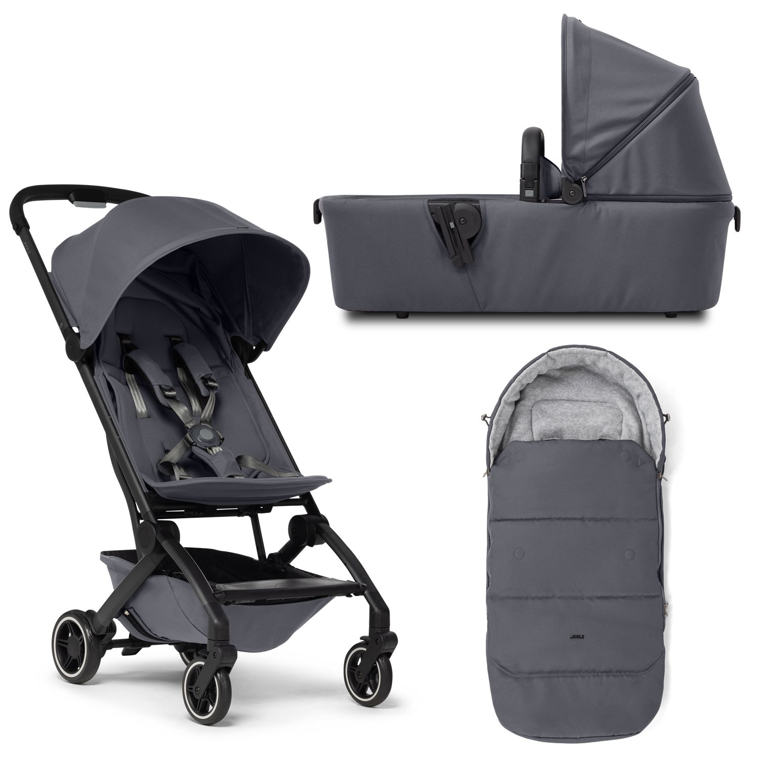 Joolz Aer+  3 in 1 Kinderwagen Set Stone grey