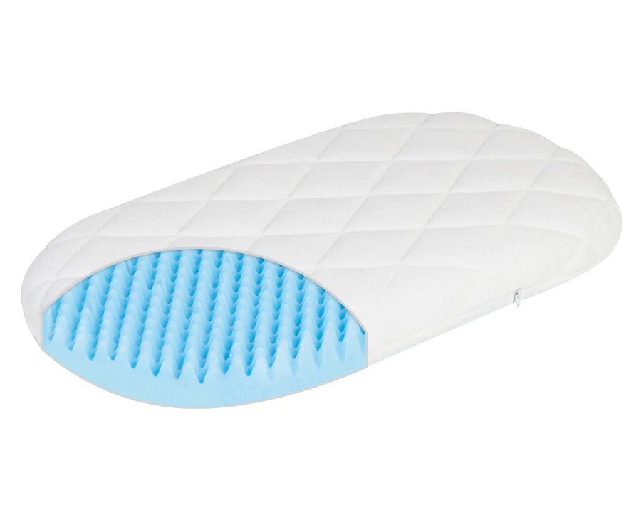 Zöllner Dr. Lübbe Air Plus Stubenwagenmatratze  Maxi XL - 82x47 cm - punktelastischer Kaltschaum