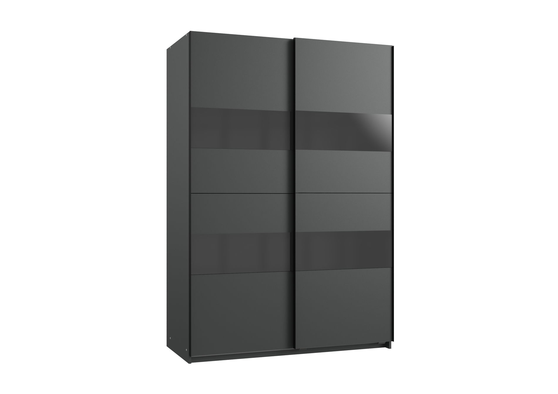 Wimex Altona1 Schwebetürenschrank 135X200 Graphit / Glas Grey