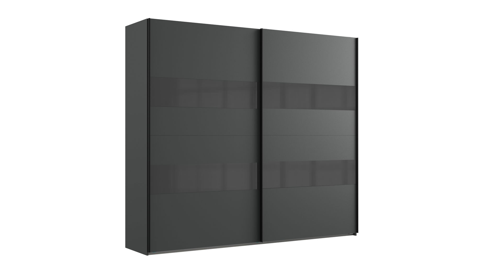Wimex Altona2 Schwebetürenschrank 270cmX236cm Graphit / Glas Grey