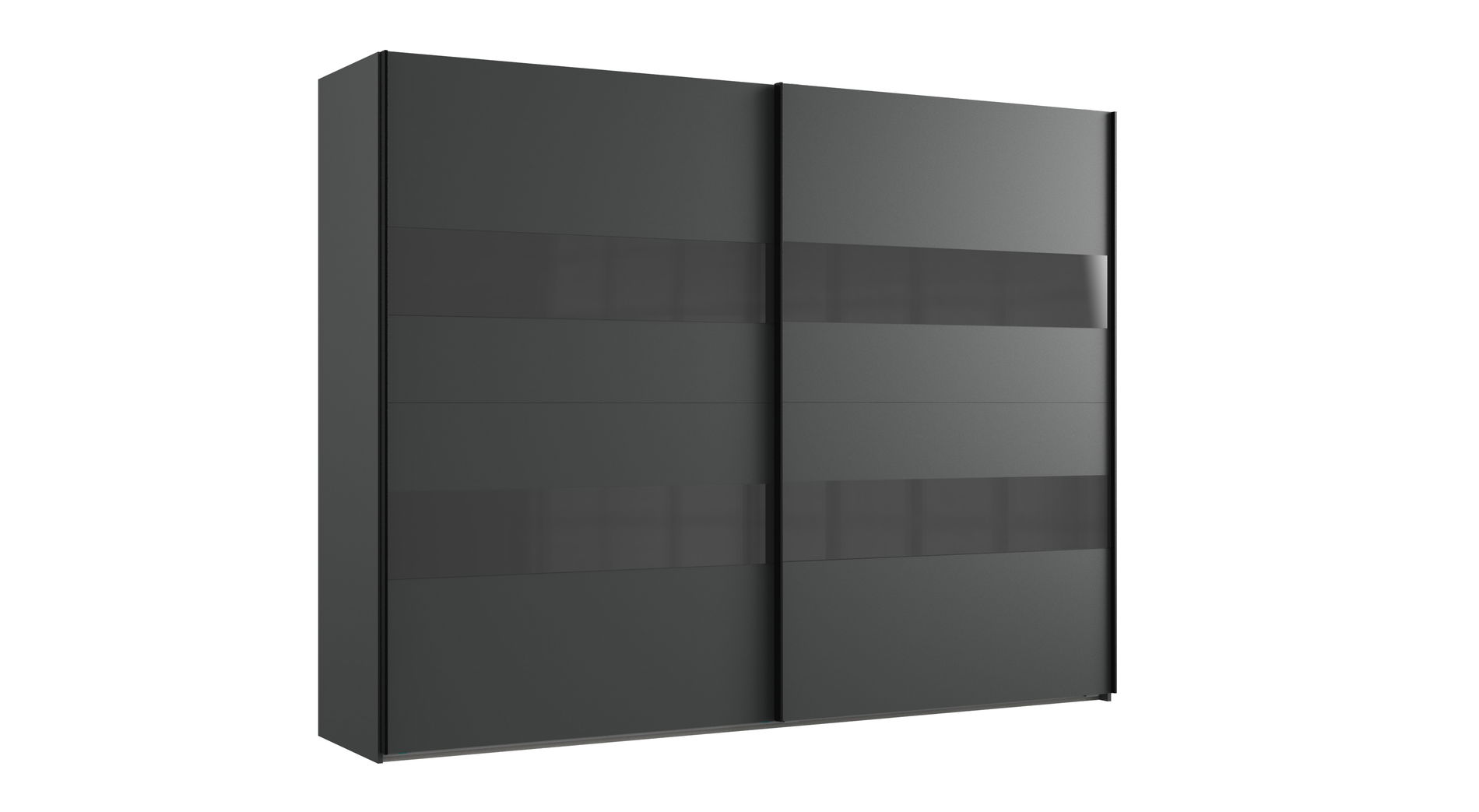 Wimex Altona2 Schwebetürenschrank 270cmX208cm Graphit / Glas Grey