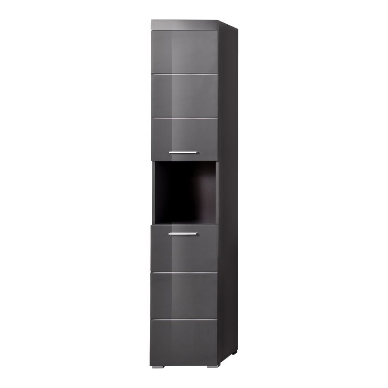 trendteam Hochschrank Amanda grau trendteam Hochschrank Amanda grau