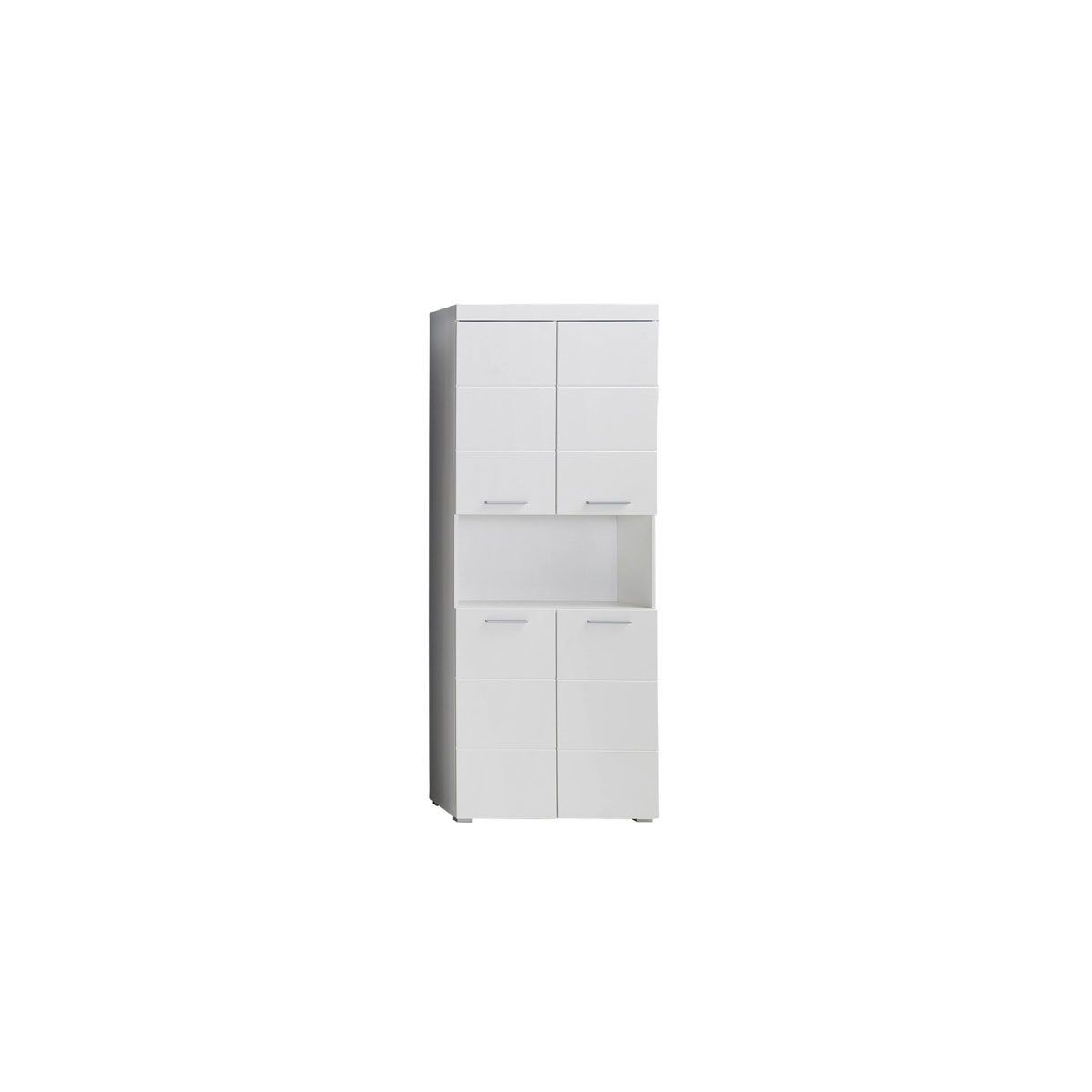 trendteam Amanda Hochschrank 73x190x31 cm weiß
