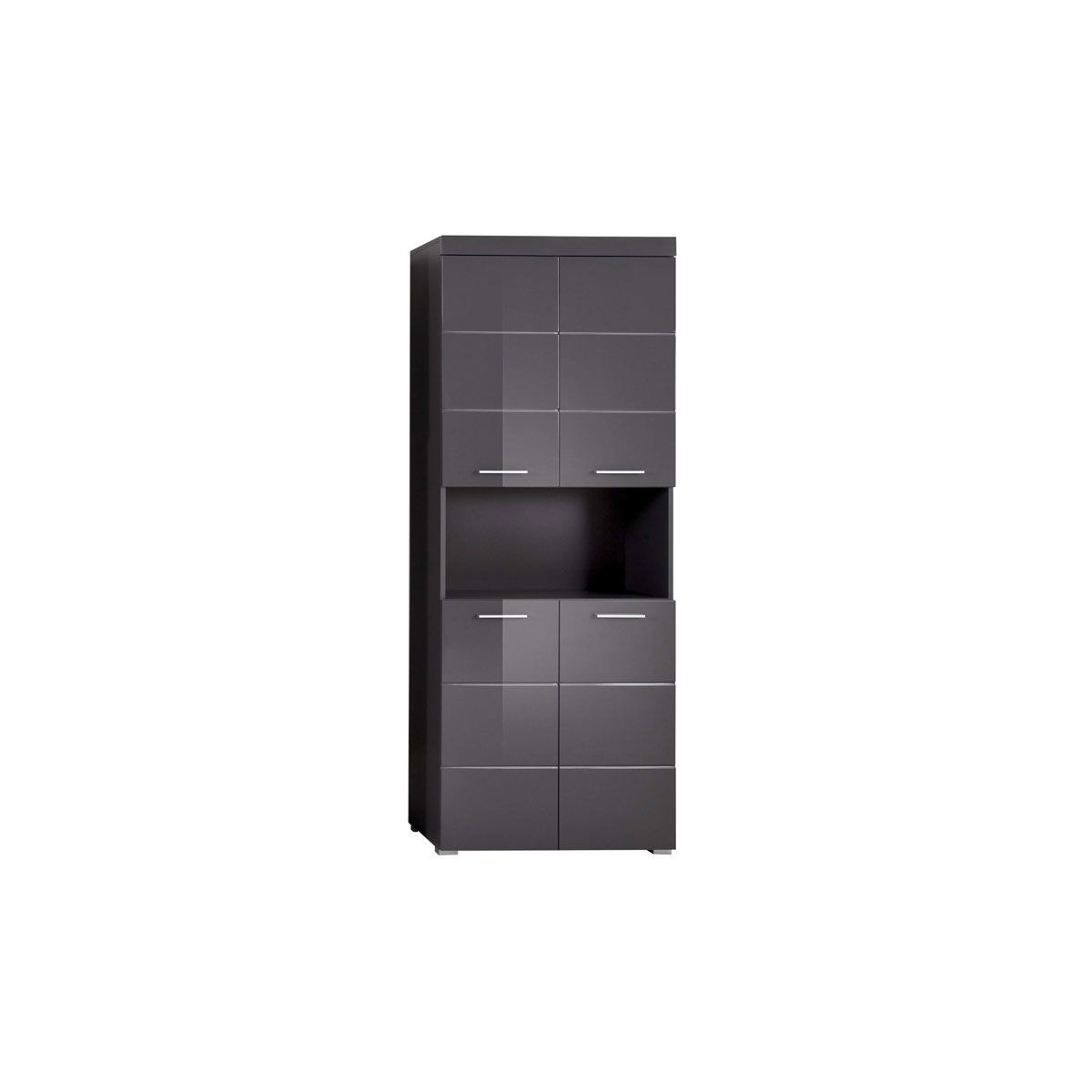 trendteam Amanda Hochschrank 73x190x31 cm Agave grau
