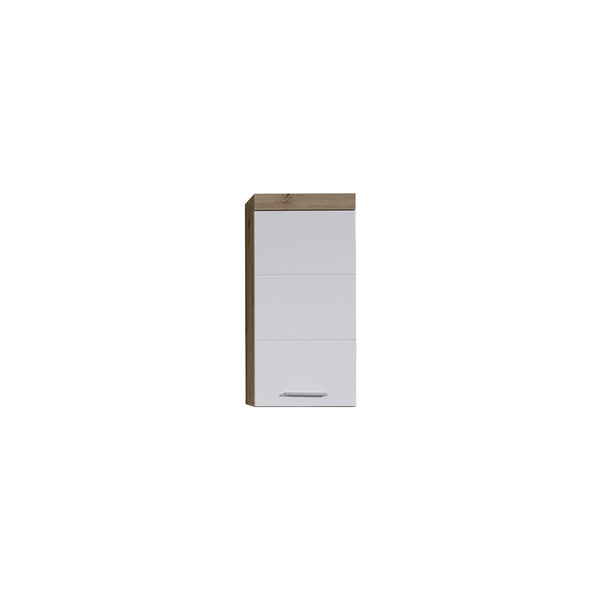 trendteam Amanda Hängeschrank 37x77x23 cm weiß / asteiche