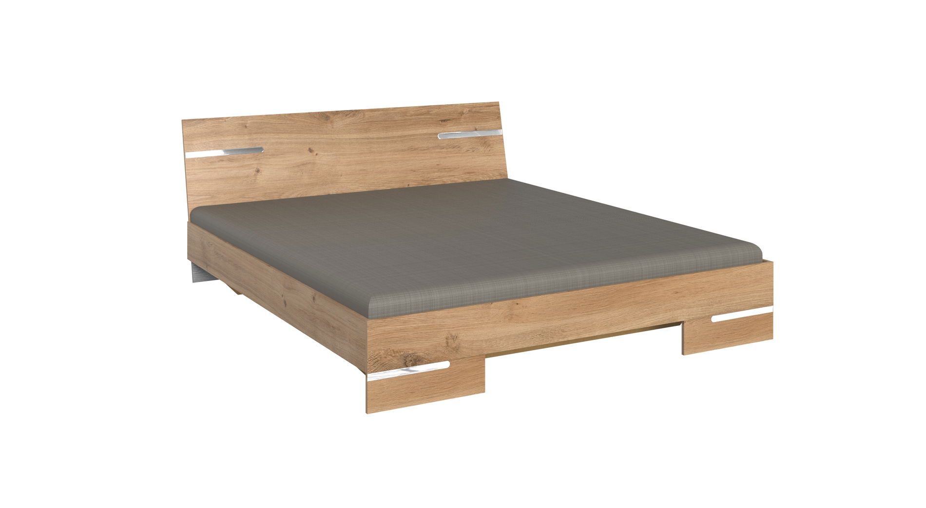 Wimex Anna Futonbett 140X190 CM Plankeneiche Nachbildung
