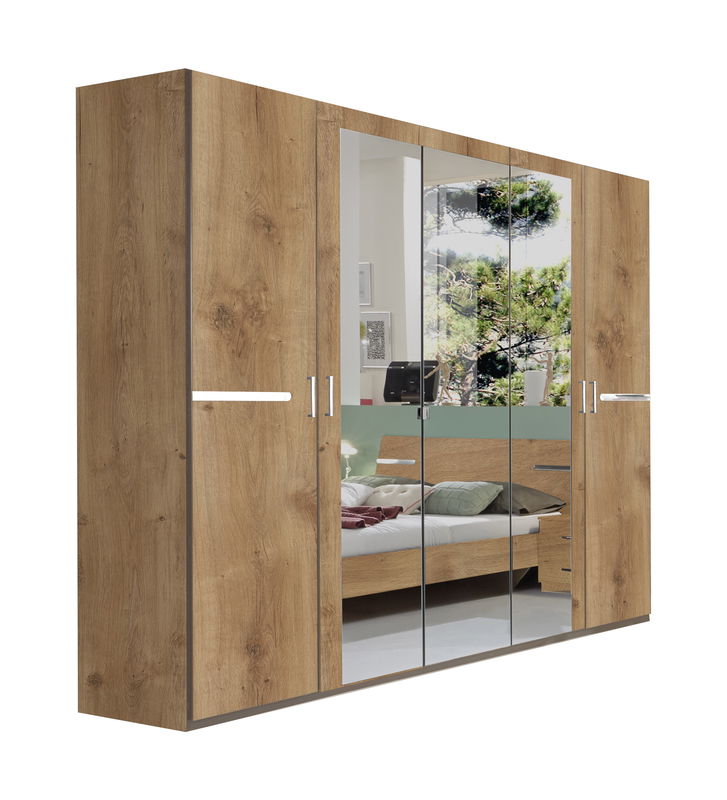 Wimex Anna Drehtürenschrank 225CM Plankeneiche Nachbildung Wimex Anna Drehtürenschrank 225CM Plankeneiche Nachbildung