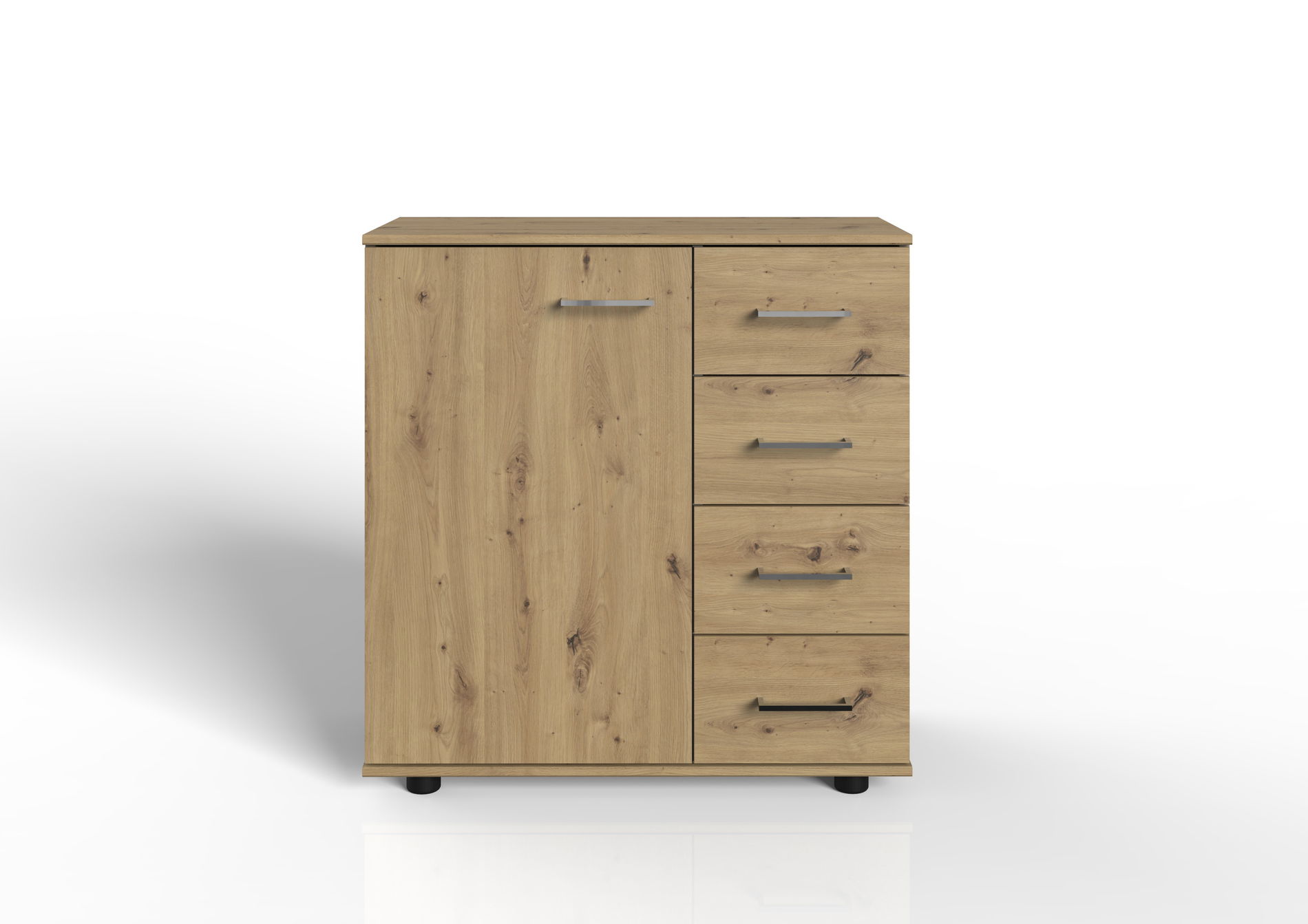 Wimex Anna Kombikommode 1T 4S Artisan Eiche Nachbildung