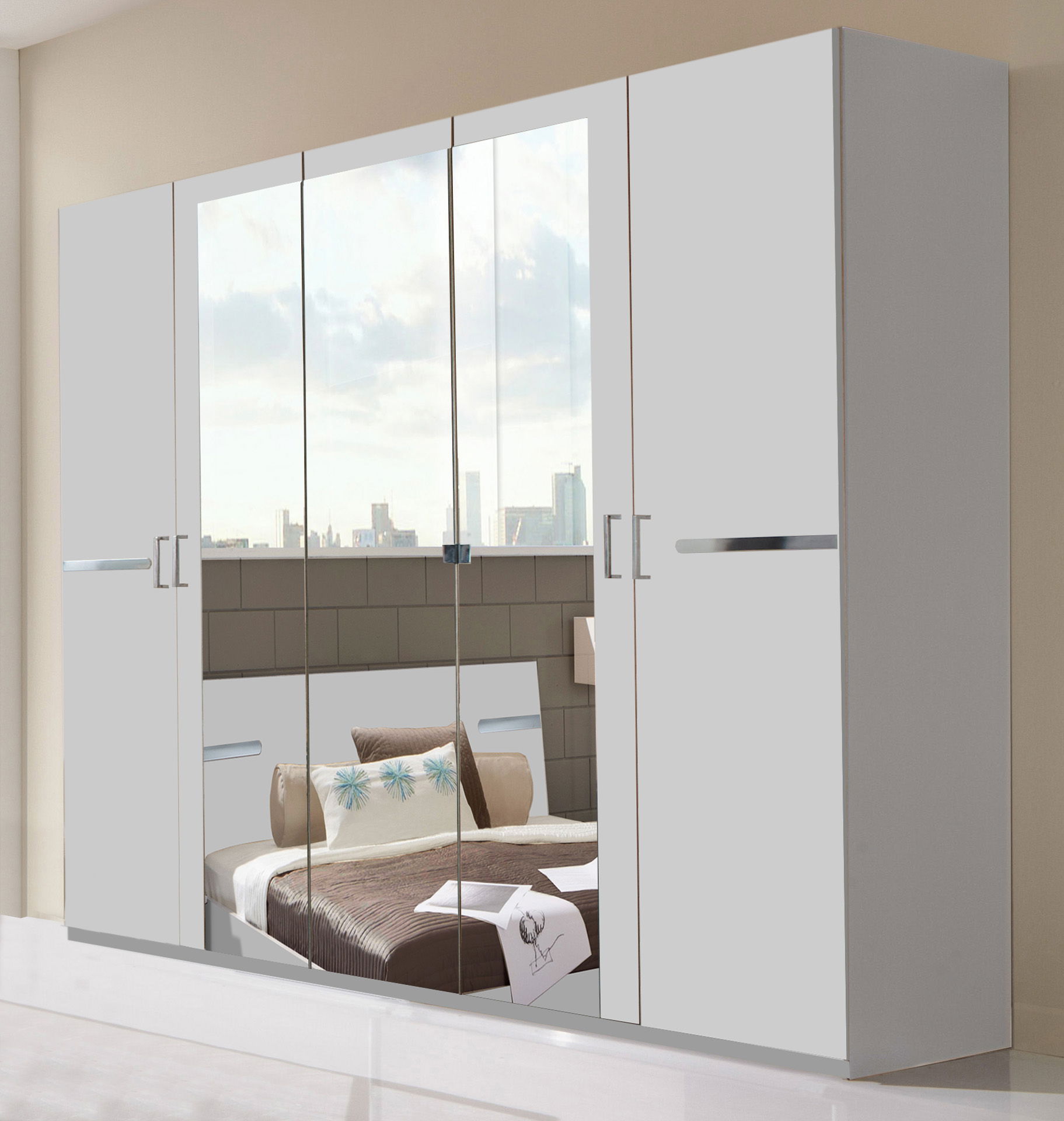 Wimex Anna Drehtürenschrank 225CM  Weiss
