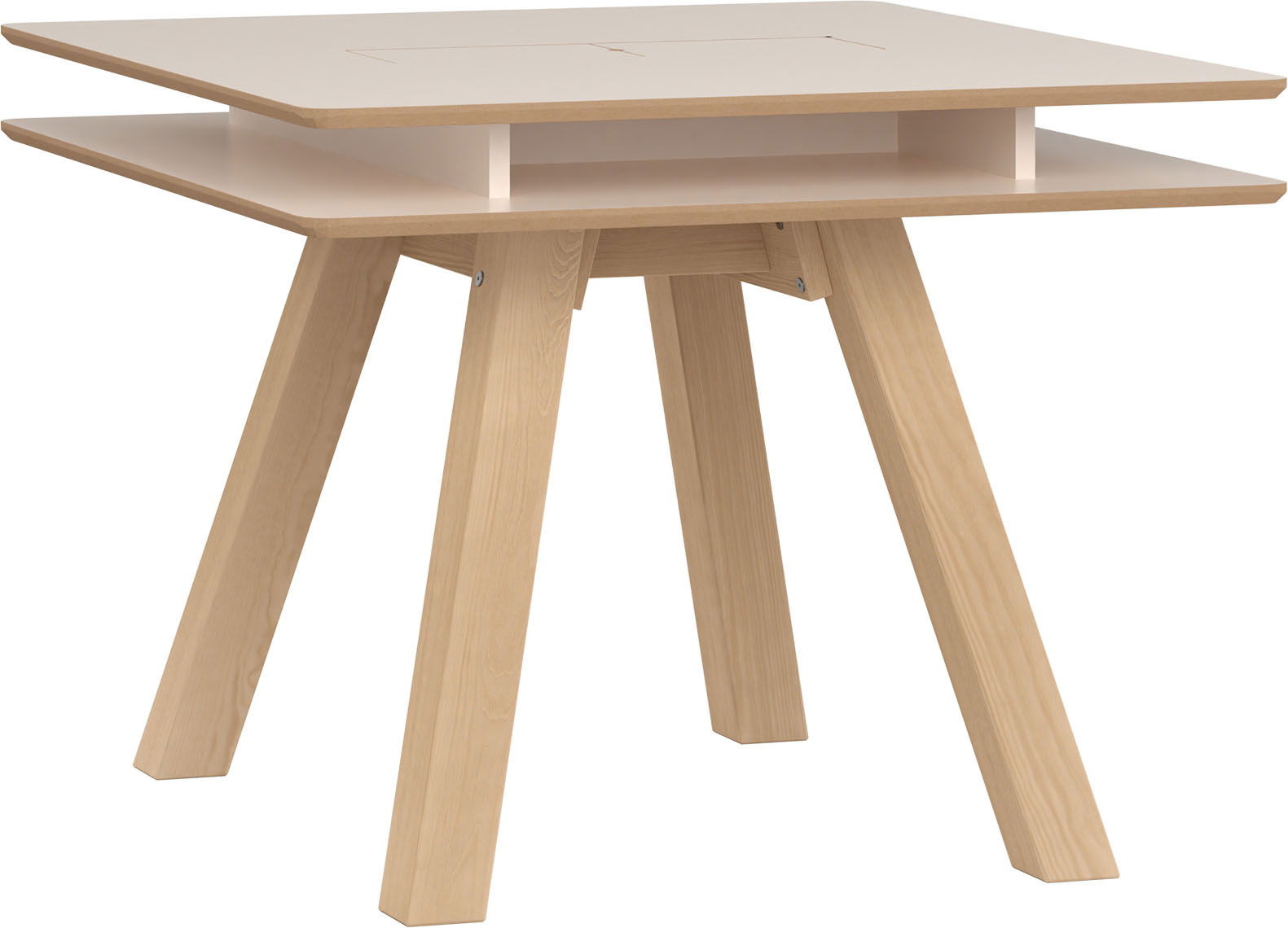 VOX 4 You Fresh Tisch 100x100cm sand beige/oak