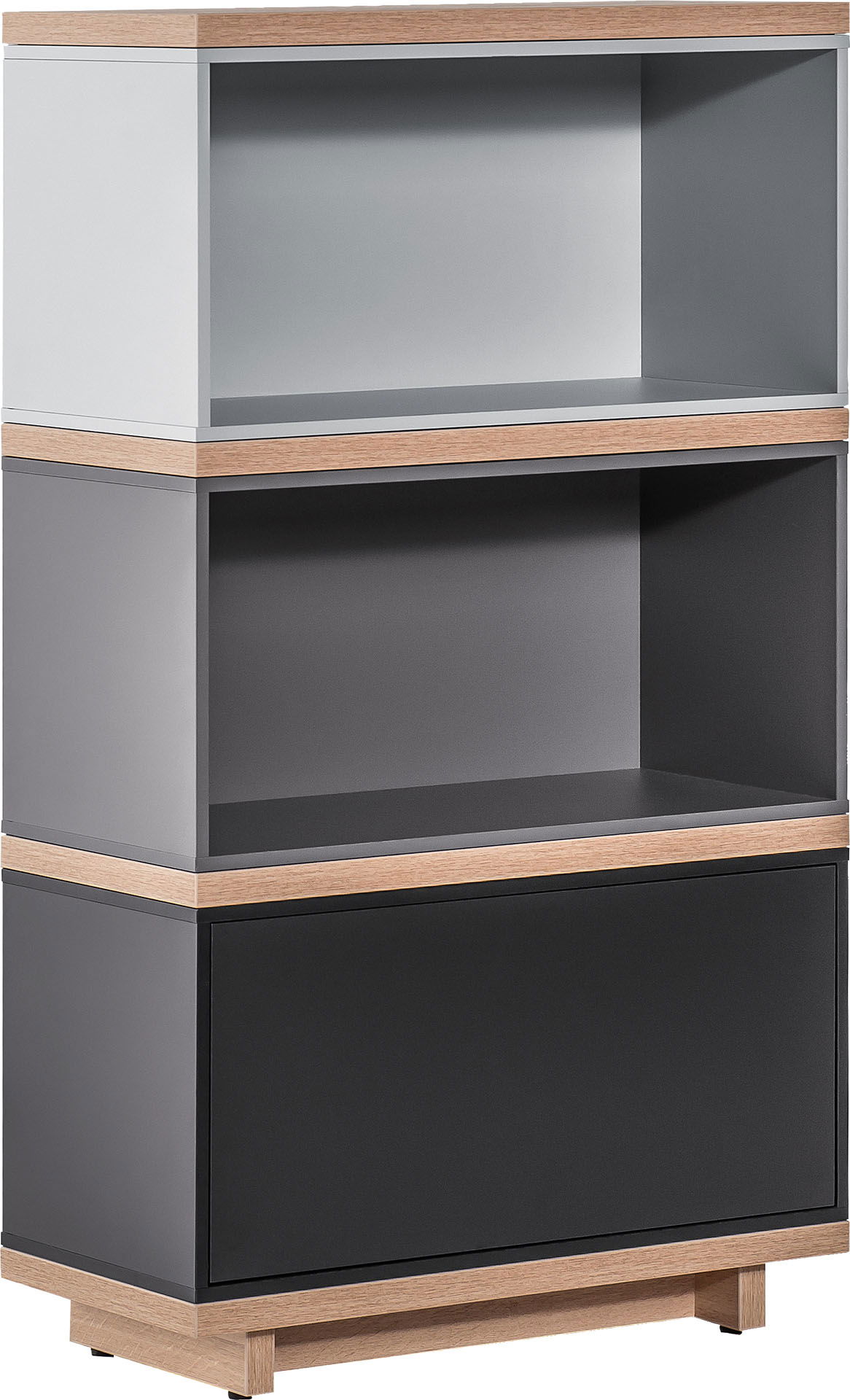 VOX Balance Kommode schmal dunkel oak/graphite/grey/black