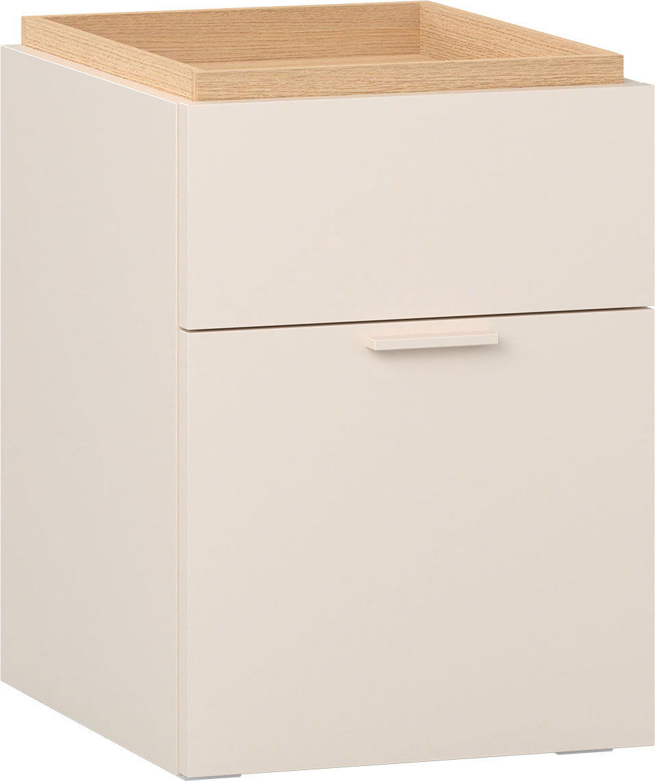 VOX 4 You Fresh Nachttisch sand beige/oak mit Griffe sandbeige
