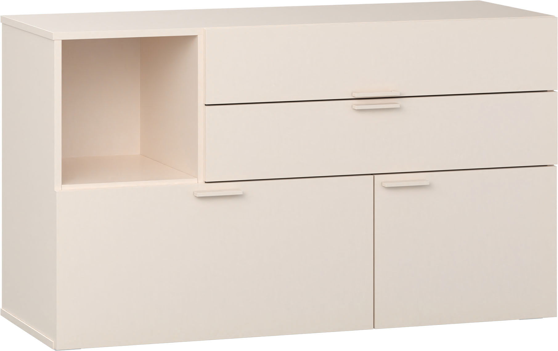 VOX 4 You Fresh Kommode niedrig sand beige mit Griffe sandbeige