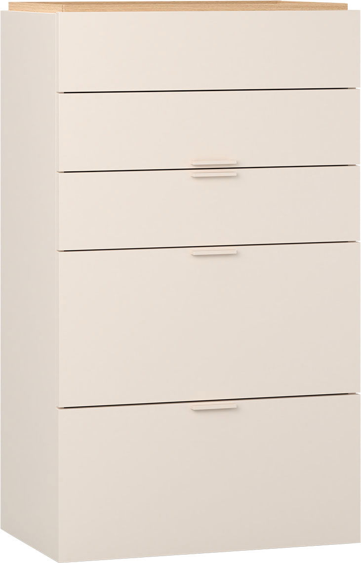 VOX 4 You Fresh Schubladenkommode sand beige/oak mit Griffe sandbeige