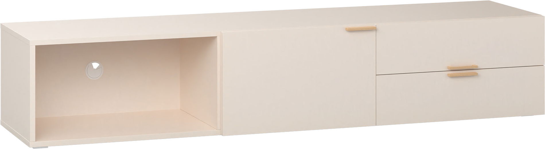 VOX 4 You Fresh TV-Schrank breit sand beige mit Griffe Eiche