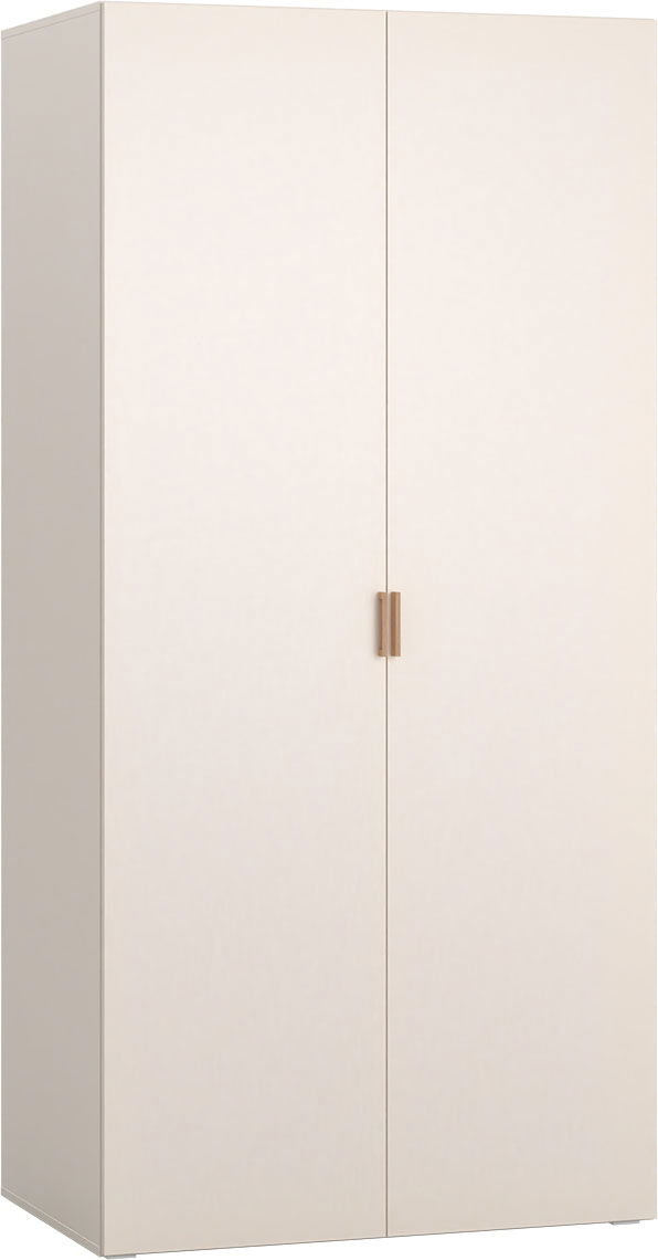 VOX 4 You Fresh 2-türiger Kleiderschrank sand beige mit Griffe Eiche