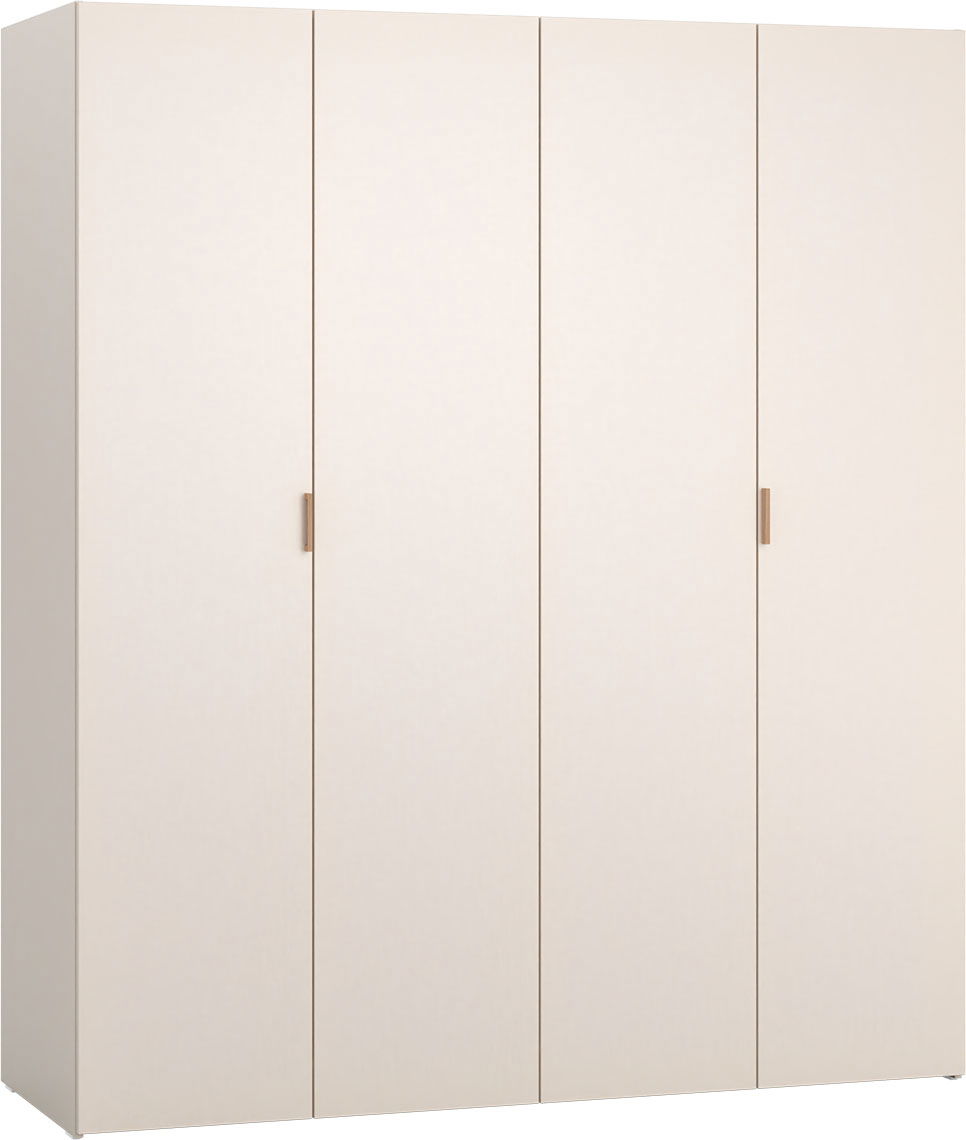 VOX 4 You Fresh 4-türiger Kleiderschrank 206cm sand beige mit Griffe Eiche