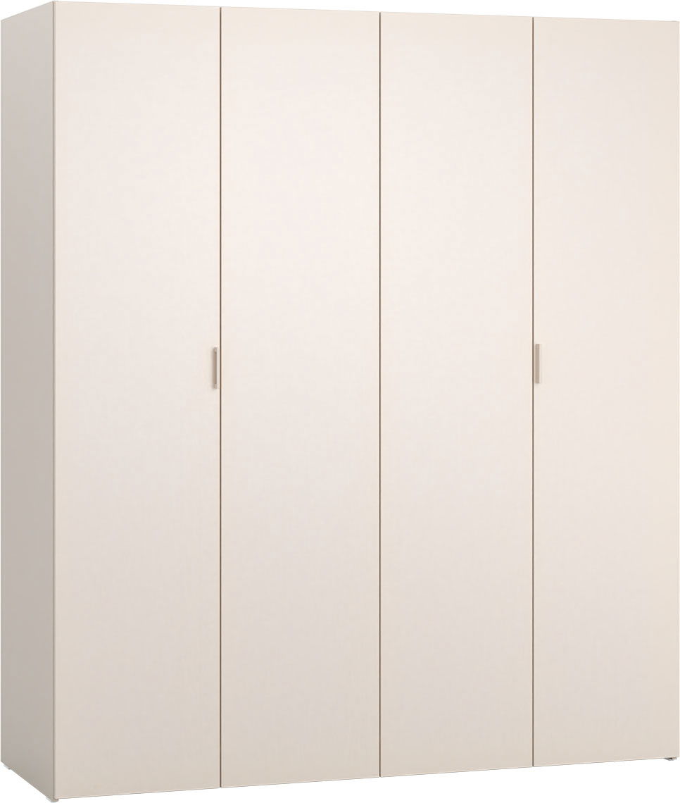VOX 4 You Fresh 4-türiger Kleiderschrank 206cm sand beige mit Griffe sandbeige