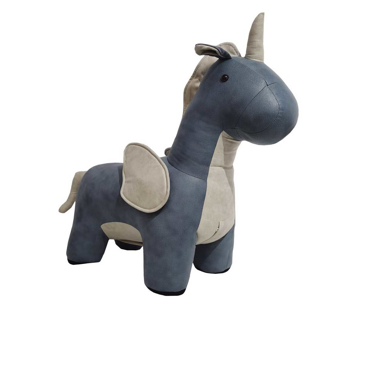 Nature Kid Tierhocker Einhorn blau weich gepolsterter Sitzhocker für Kinder