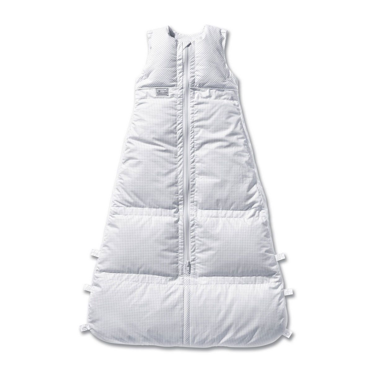Artländer ARO Vario Baby Schlafsack Daune 130 cm (110-130 cm) Vichy Karo Silber Creativ Line