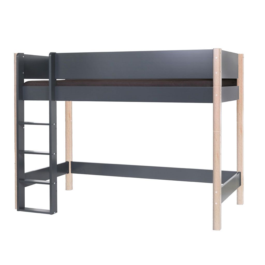 Manis-h Hochbett ASK Pfosten Buche Höhe 155 cm, 22 Farben wählbar