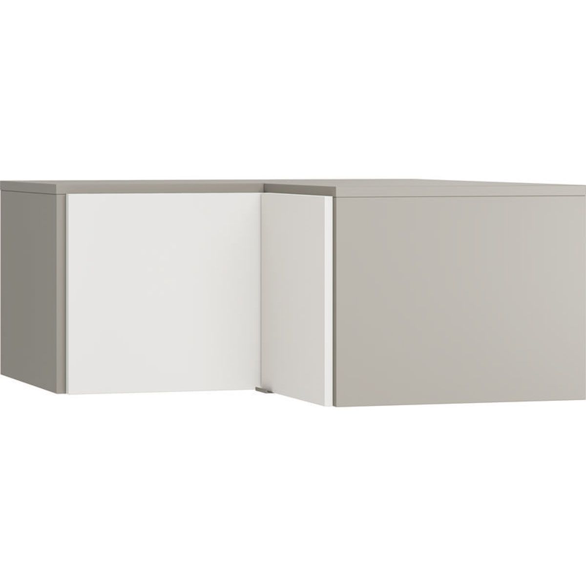 VOX Simple Aufsatz für Eckkleiderschrank Farbe wählbar (weiß, eiche, Griff (1Stk.) weiß (4015529))