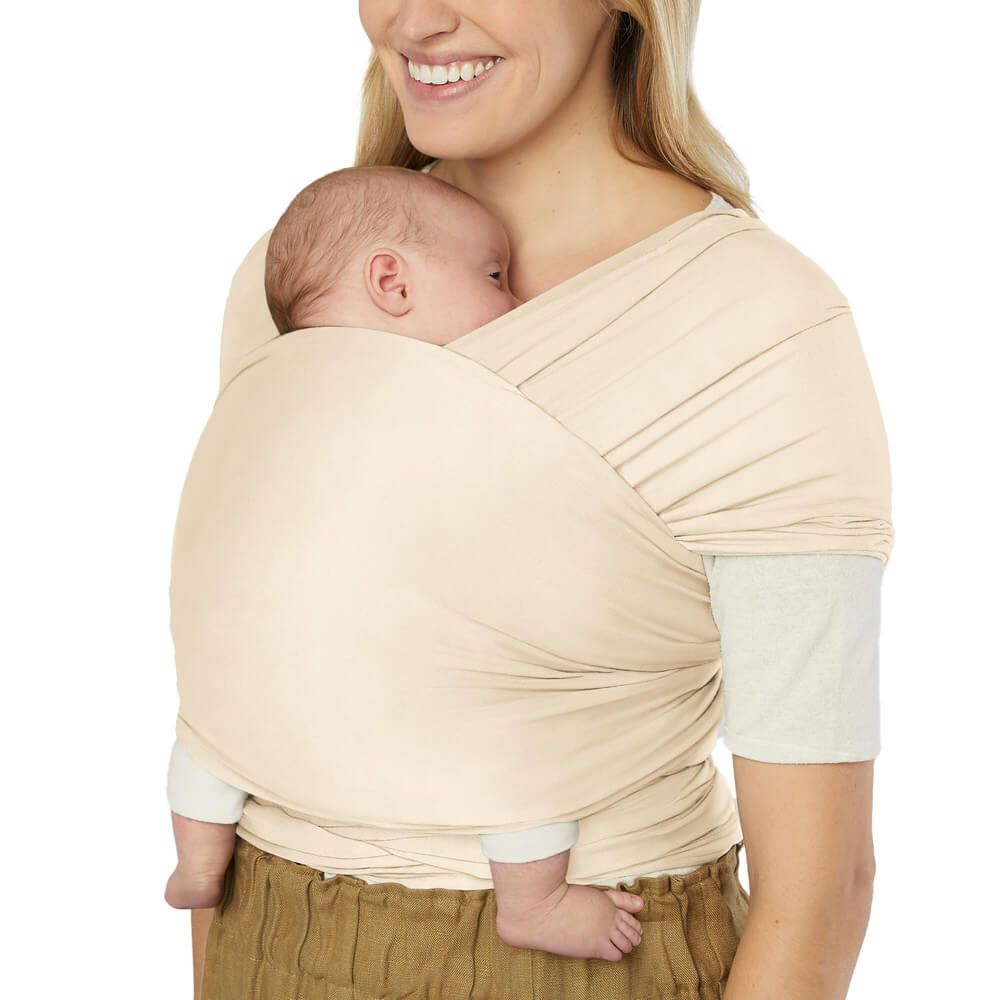 Ergobaby Aura Wrap Tragetuch Strickstoff Cream