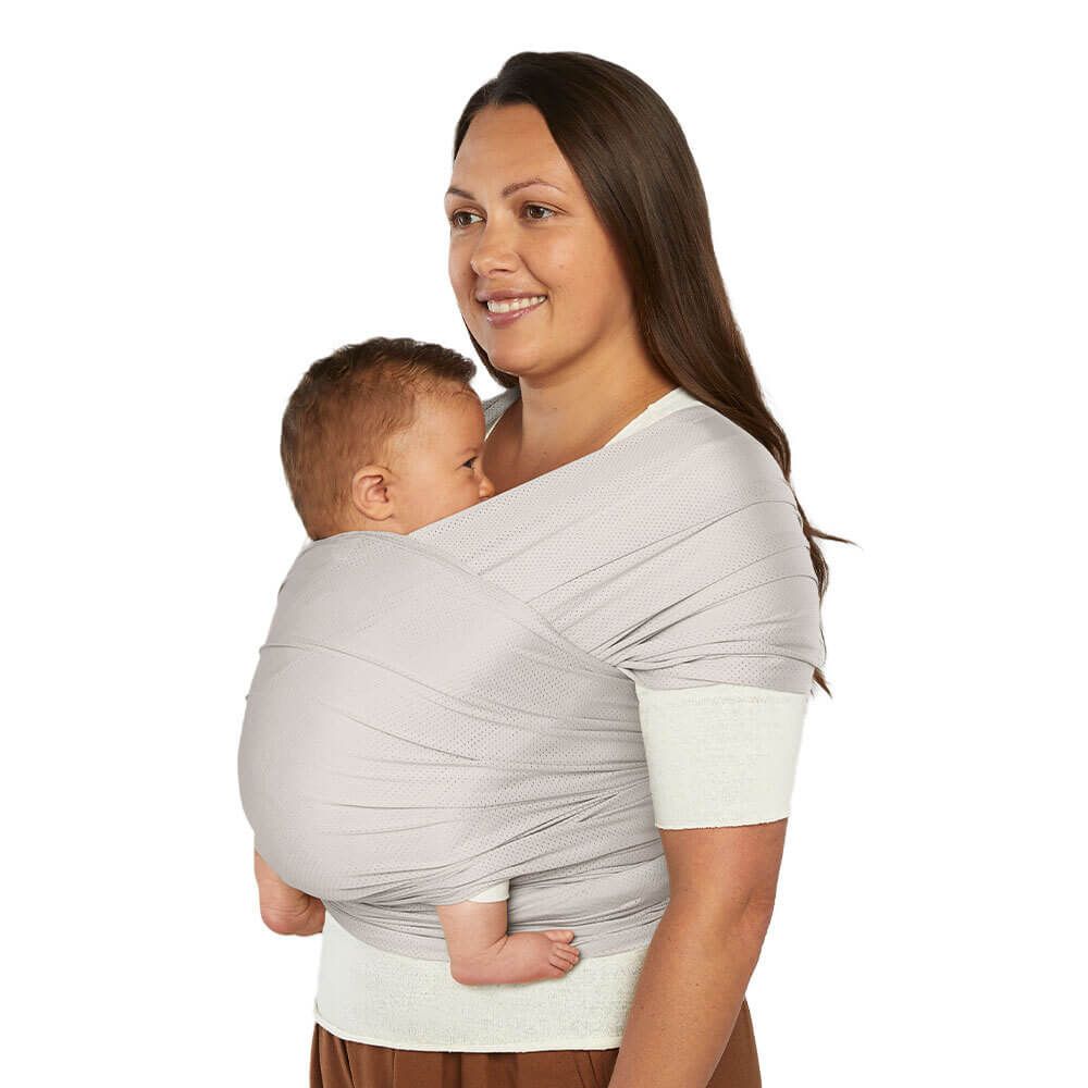 Ergobaby Aura Wrap Tragetuch Meshgewebe Soft Grey