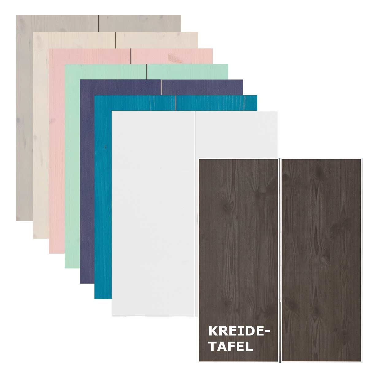 LIFETIME großes Türen-Set für Regal, Softclose ohne Griffe - Frontfarbe wählbar (mit Fronten in weiß / -10)
