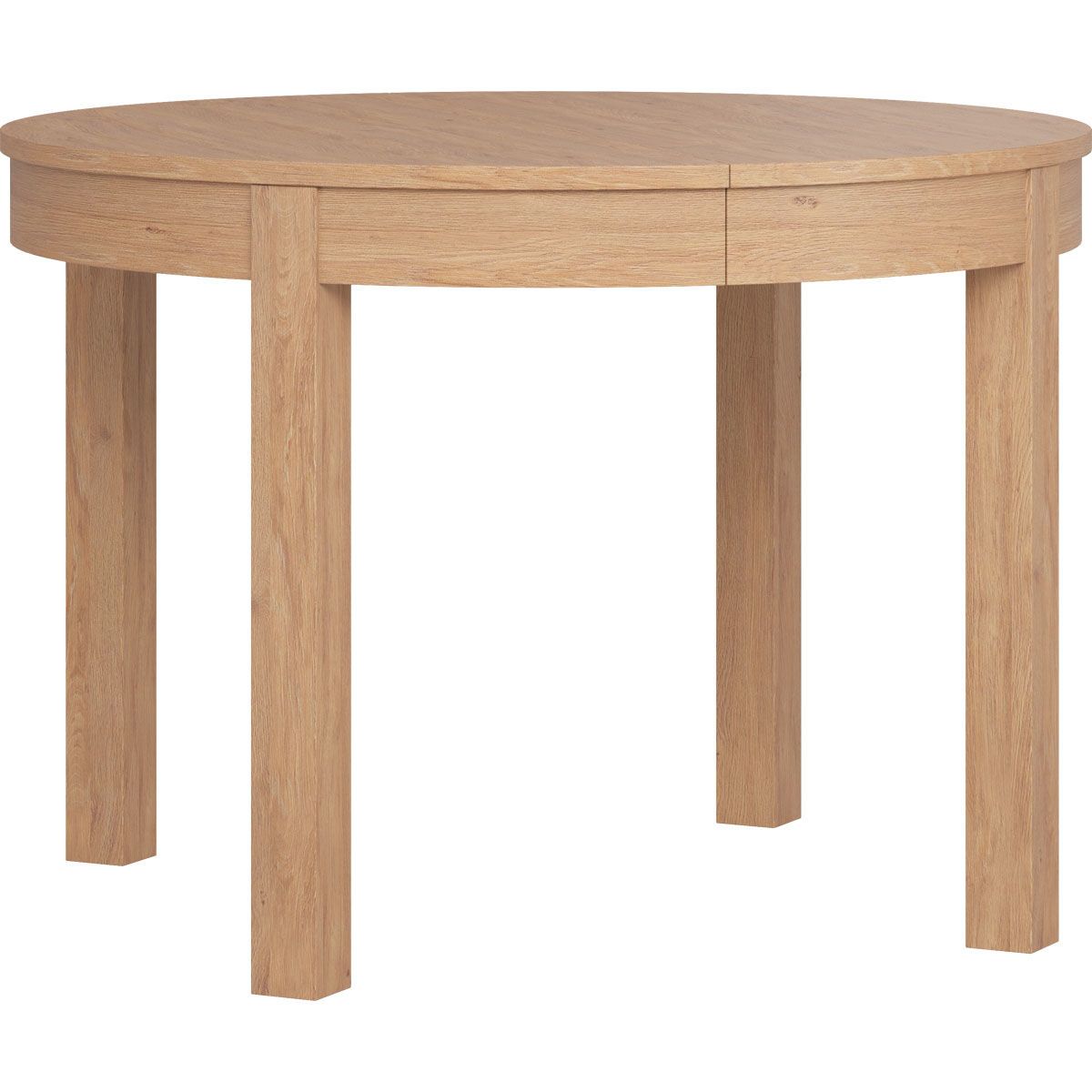 VOX Simple Ausziehtisch rund eiche 110-160-210x110 cm
