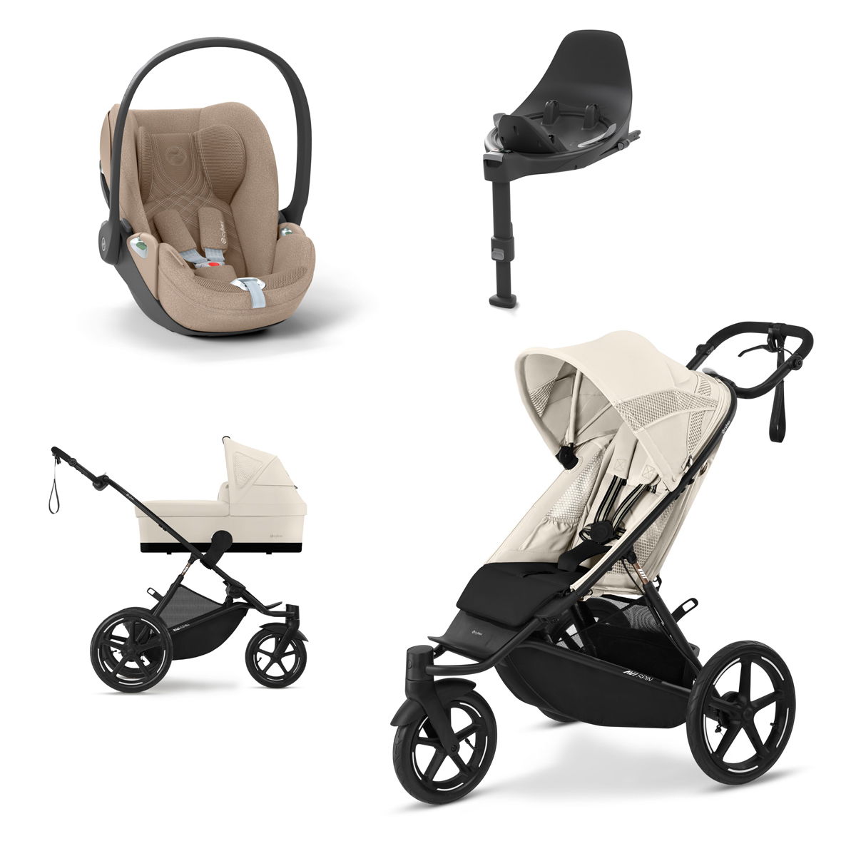CYBEX AVI SPIN Kinderwagen Bundle Seashell Beige