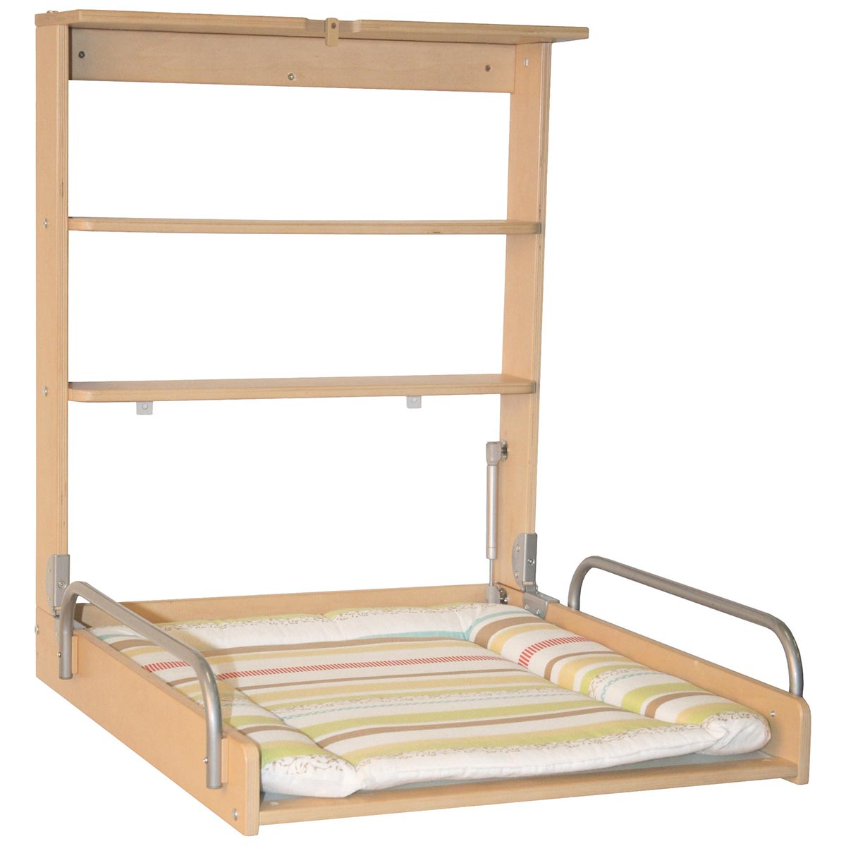 Roba Wandwickelregal natur Dschungelbaby  inkl. Wickelauflage, klappbar und platzsparend