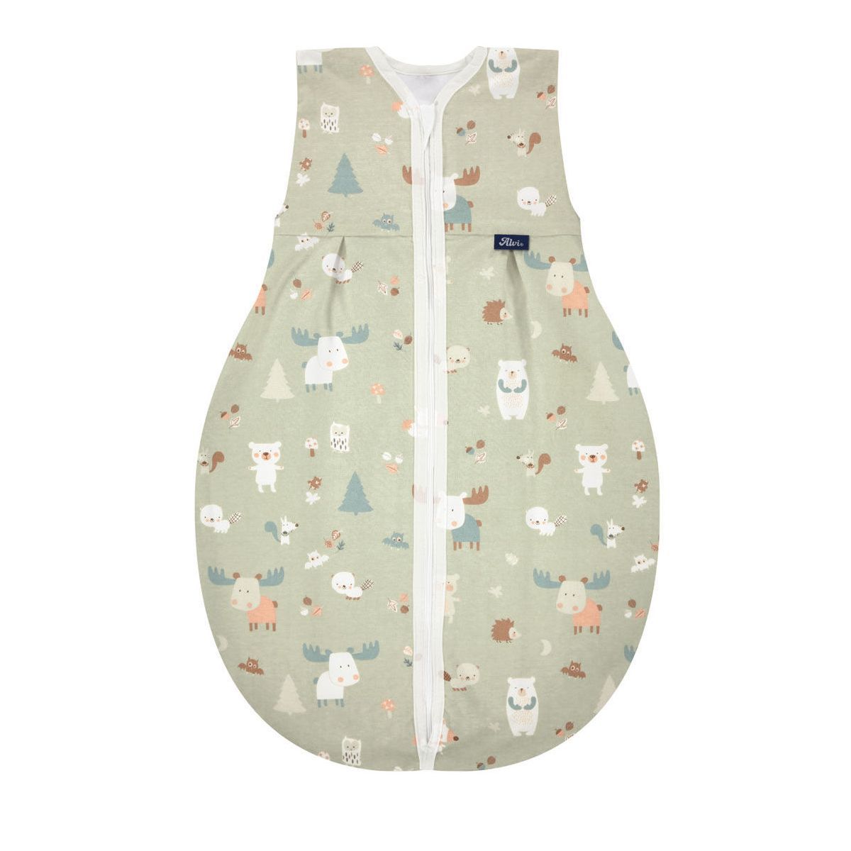 Alvi Kugelschlafsack Molton Baby Forest Größe 70-110 cm wählbar