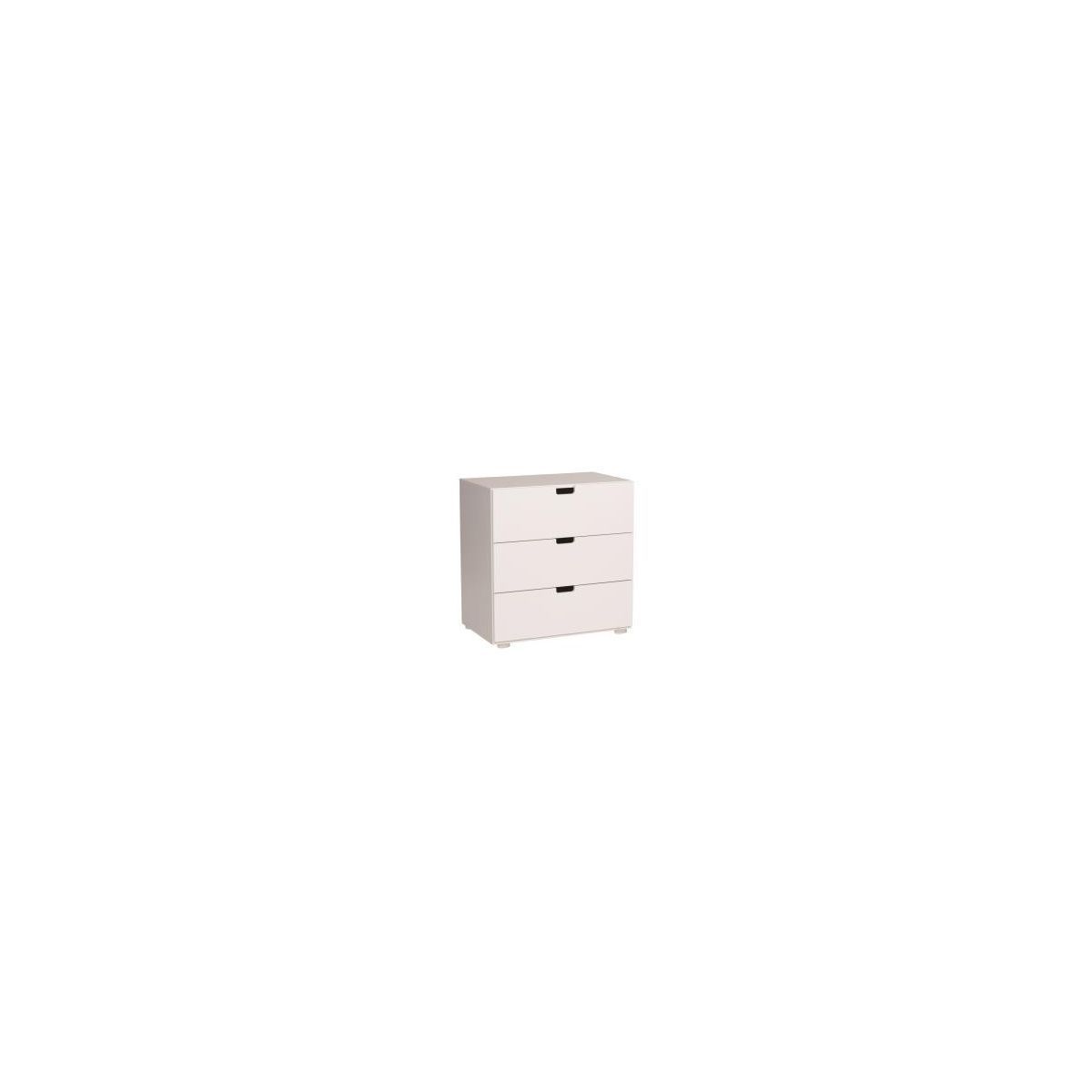 Manis-h Kommode mit 3 Schubkästen umbaubar zur Wickelkommode ( Farbe: Snow white /-11)