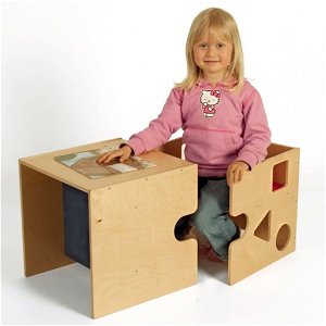 Tobi Babycube Spiel- und Sitzwürfel natur vielseitiges Möbelstück zum Aktionspreis